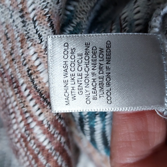 Christopher & Banks Hooded long sleeve multicolor sweater xl - Picture 8 of 11